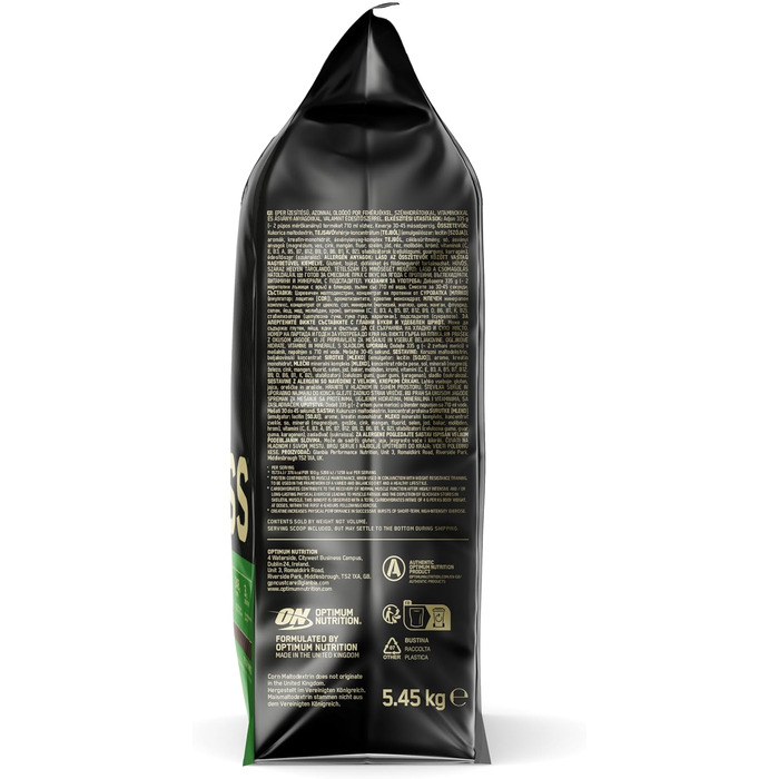 Гейнер для набору ваги Optimum Nutrition Serious Mass, порошок, шоколад, 5,45 кг (16 порцій)