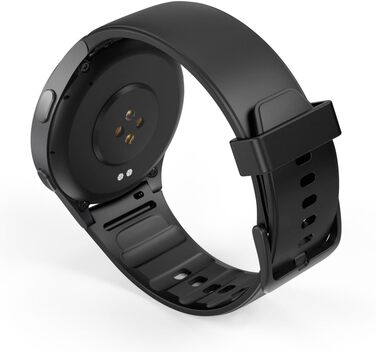 Розумний годинник Hama 8900 з GPS, водонепроникний IP68, функція телефону (сенсорний AMOLED-дисплей, голосове керування, спортивні режими, трекер сну, пульсометр, WhatsApp, годинник для бігу, пульсометр, фітнес-годинник) чорний