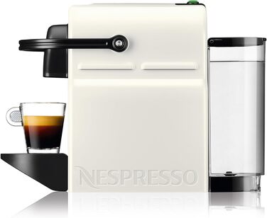 Капсульна машина Nespresso Krups Inissia XN1001 Короткий час нагрівання компактний формат Кількість кави регулюється Кнопка прямого набору Автоматичний викид капсули 0,7 л 34,2 x 19,1 x 32,7 см Білий