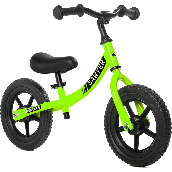Надлегкий велосипед-балансир - для дітей 2, 3, 4 і 5 років, зелений