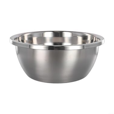 Набір мисок з нержавіючої сталі для приготування їжі, випікання, збивання яєць, приготування їжі, змішування салатів та безпечного зберігання з широким бортиком (32 см)