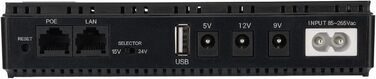 Джерело безперебійного живлення (UPS) 10400mAh USB 5V DC 5V 9V 12V POE 15V 24V, до 18W, для роутерів та модемів (Європейська вилка 85-265V)
