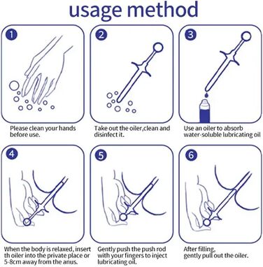 Запуск мастила Zooma, пусковий пристрій для мастила, шприц-аплікатор для мастила. Багаторазові шприци-трубки зі мастилом для анального та вагінального використання (чорний)