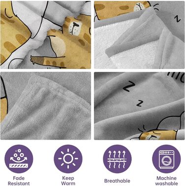 Подарунки для мами Весела мяка ковдра для мами надзвичайно мякої якості Подарунок на день народження мами, подарунок на День матері 157 132 см Сірий