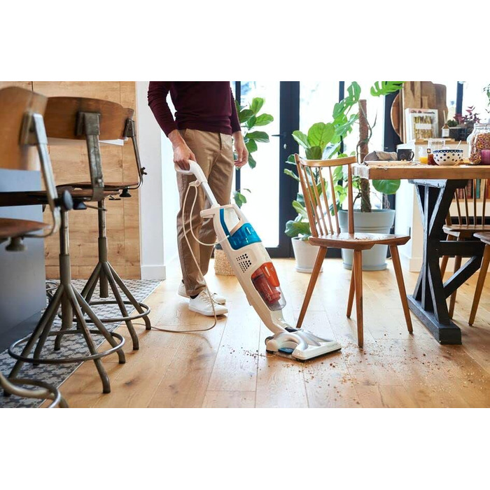 Паровий пилосос RY8544 Пилосос і швабра одночасно Знімна насадка з багатьма насадками 1700 Вт Білий