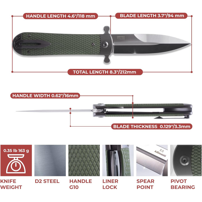 Складаний кишеньковий ніж, лезо зі сталі D2, протиковзка рукоятка G10 з кліпсою, полювання, риболовля, кемпінг, на природі, фліпер