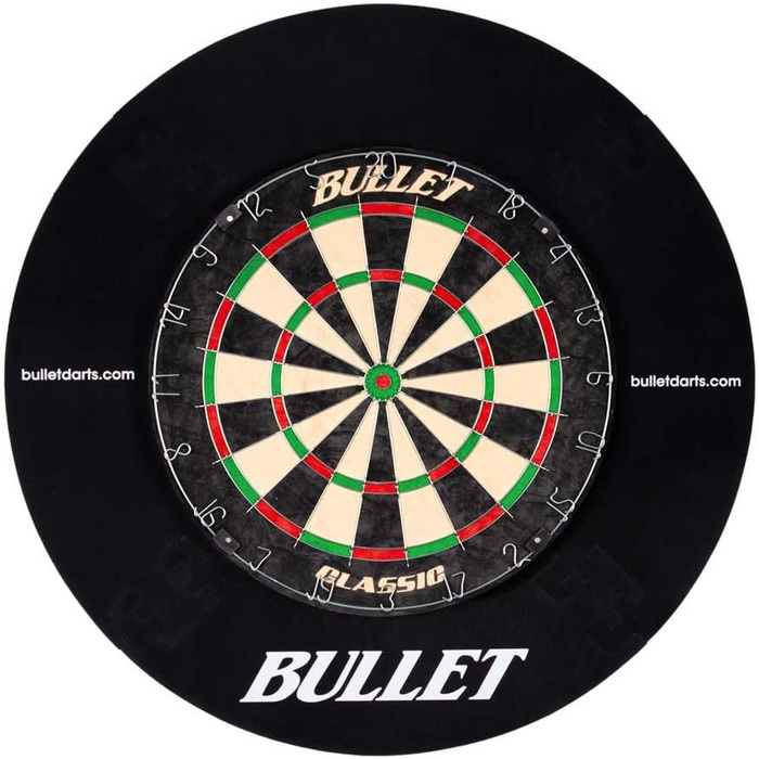 Набір для турніру зі сталевої мішені для дротиків Bullet Darts із сизалю - включає 6 сталевих дротиків - об&39ємне кільце/захисне кільце з EVA - лінія кидка/оче - повний комплект, включаючи аксесуари для дротиків - для професійних гравців у дартс та амато