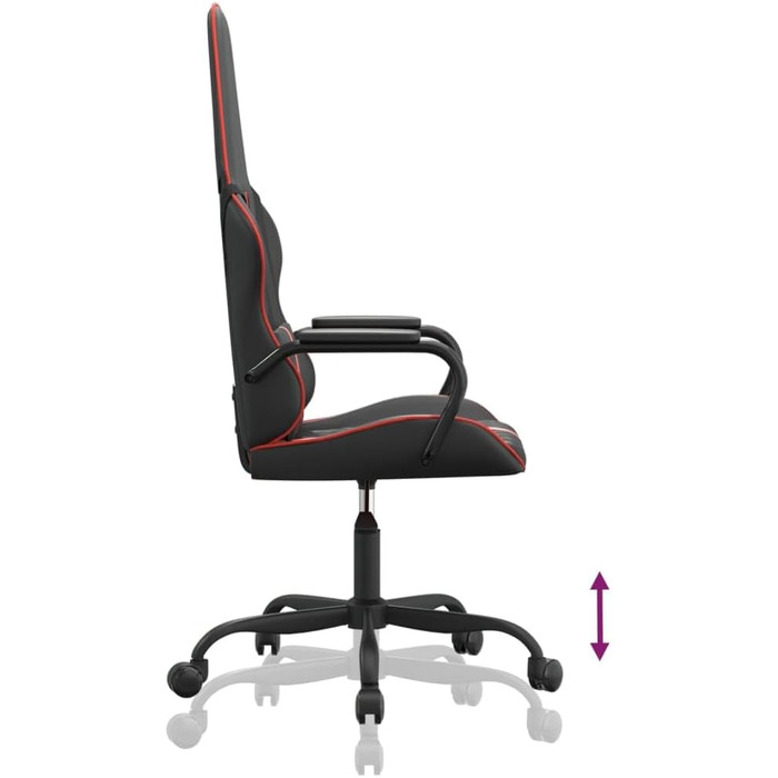 Ігрове крісло INLIFE чорно-червоне зі штучної шкіри, Меблі, Крісла, Ігрові крісла, Сині, 13,3 кг, 3143788