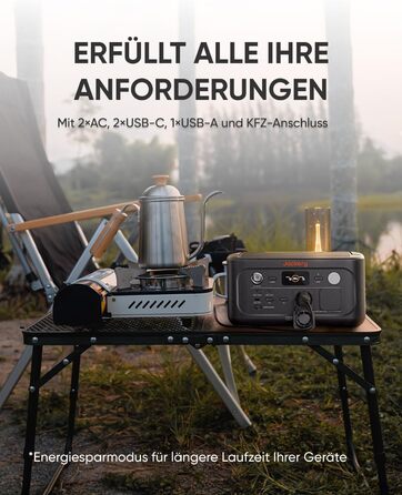 Портативна електростанція Jackery Explorer 500 V2, сонячний генератор 512 Втгод 230 В/500 Вт (пікова потужність 1000 Вт) зі швидкою зарядкою, акумулятор LiFePO4 6000 циклів, сонячний генератор для кемпінгу, автофургона, надзвичайних ситуацій, подорожей E5