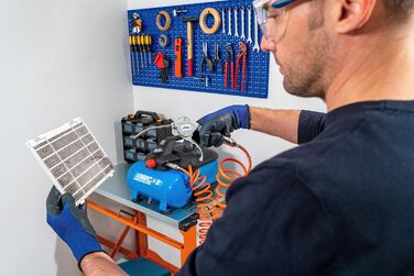 Малошумний портативний повітряний компресор EASE-AIR 6, Безмасляний повітряний компресор, Максимальний тиск 8 бар, Потужність 0,75