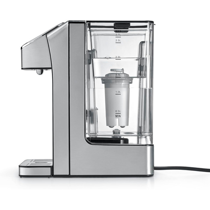 Диспенсер гарячої води, гаряча вода за секунди, 13 рівнів температури (40-100C), функція пам'яті, економить до 50 енергії в порівнянні з чайниками, в т.ч. фільтр для води, 770 Advanced -