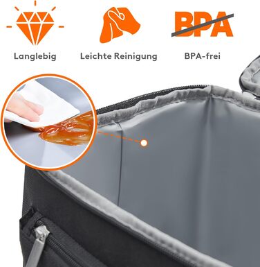 Ізольована сумка-холодильник Lifewit 21L 30 Can, термосумка для обіду, рюкзак-холодильник, герметична двоповерхова сумка-холодильник для чоловіків, жінок, мам для обіду, пікніка, покупок, подорожей, чорна