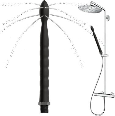 Силіконовий анальний ирригатор Sadodo, 24 см, 8 насадок