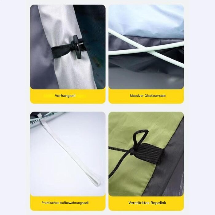 Складаний намет - Foreign Water of Cent Намет Parra 1 O 2 Persons з сонцезахисним тентом Миттєвий сімейний притулок CN з автоматичним встановленням Зовнішнє зберігання тенту