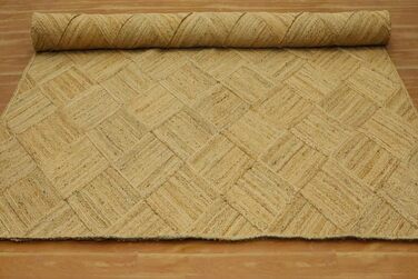 Великий килим кілім 25,4 x 35,6 см, бежевий, тканий джутовий килим, для приміщень і вулиць, килим плоского плетіння, зона з високо