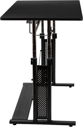 Стіл Flash Furniture з регульованою висотою, металевий, чорний, 99,7 см Ш x 60,3 см Г x 69,290,8 см В Чорний 39,25&39 Ш x 23,75&39 Г x 27,25-35,75&39 В