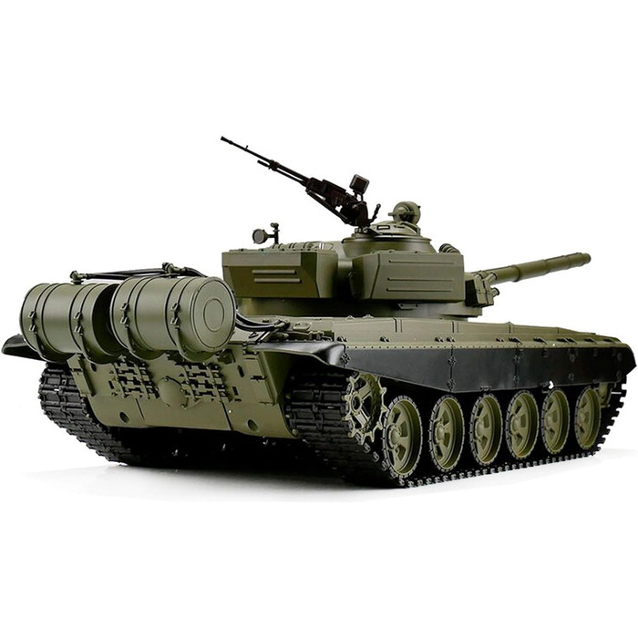 Радіокерований танк T-72 Heng Long 116 з функцією стрільби, димом, звуком та сталевою коробкою передач - 2,4Ghz V6.0 (Pro)