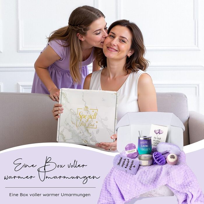 Подарунки Giftota для жінок, дівчини - Подарунок на день народження - Подарунковий набір для здоров&39я - Подарунки для швидкого одужання та підтримки - Ідеї подарунків для мами, сестри, доньки, колеги, тітки, дружини - Фіолетовий