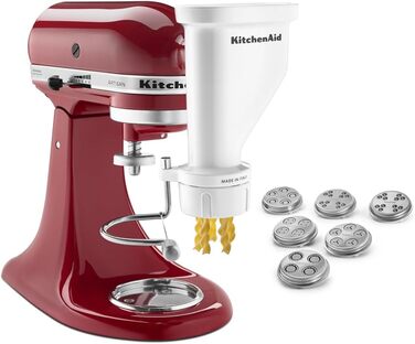 Насадка для преса для пасти KitchenAid KSMPEXTA, нержавіюча сталь, білий/пишний сад