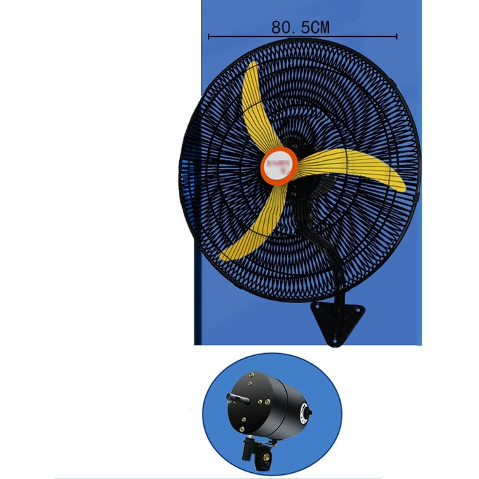 Промисловий вентилятор LYDBMYT, промисловий настінний вентилятор для зовнішнього використання, тихий електричний комерційний вентилятор для фабрик і складів (розмір 750 мм) (750 мм)