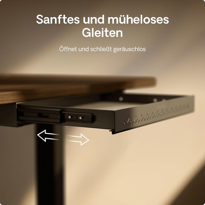 Органайзер для столу Desktronic, коробка для зберігання під столом, стіл для офісу, школи, домашнього офісу, канцелярське приладдя, металева шухляда, прихована шухляда (чорний)