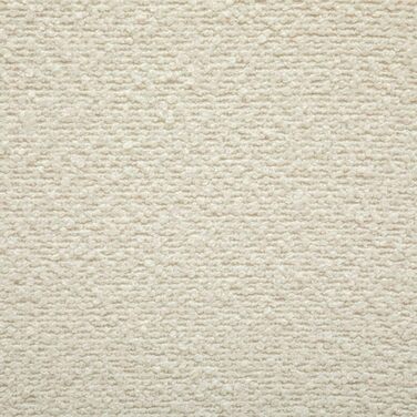 Пуф Sevi з білої тканини букле - 41 x 35,5 x 43 см, скандинавський стиль - Додаткові місця для сидіння у вітальні, спальні