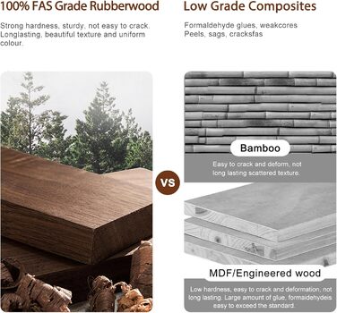 Дерев&39яний журнальний столик, диванний столик на колесах, С-подібна форма, мобільний журнальний столик, 60Ш x 40Г x 63В см, журнальний столик для вітальні для кави та ноутбука (горіхово-коричневий) Горіхово-коричневий 60Ш x 40Г x 63В см