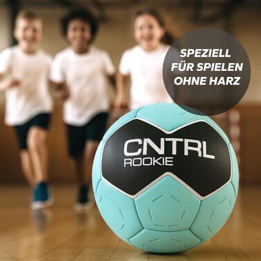 Гандбольний м&39яч для новачків CHAIZ CNTRL Без смоли Ідеальний розмір для дітей (розмір 0/1) Максимальне зчеплення та м&39який дотик Ідеально підходить для школи, тренувань та клубу Синій 1