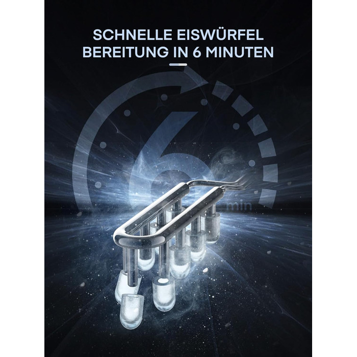 Переможець тесту машини для кубиків льоду 14 кг Льодогенератор Самоочисний льодогенератор, 2 розміри кубиків льоду, час виробництва 6 хв, тиха машина для приготування кубиків льоду до 40 дБ, інфрачервоний датчик, нержавіюча сталь, NORTHCLAN