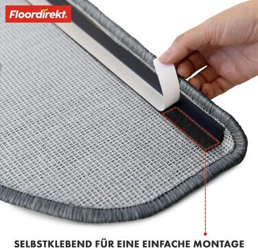 Килимки для сходів 15 шт 65 х 24,5 см Floordirekt