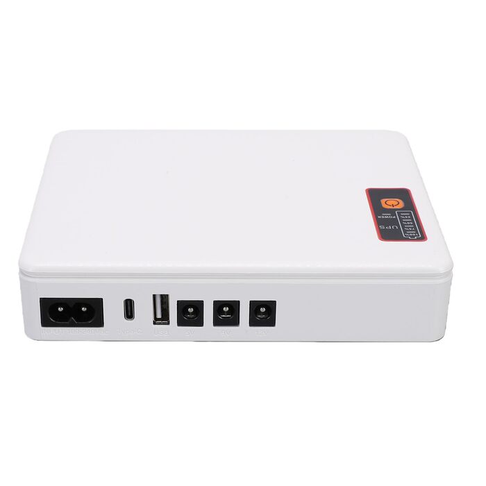 Міні-UPS акумуляторна батарея 20800 mAh, джерело безперебійного живлення для роутера, модему, камери відеоспостереження з кількома вихідними портами, DC, USB Type-C вихід (EU-штекер)