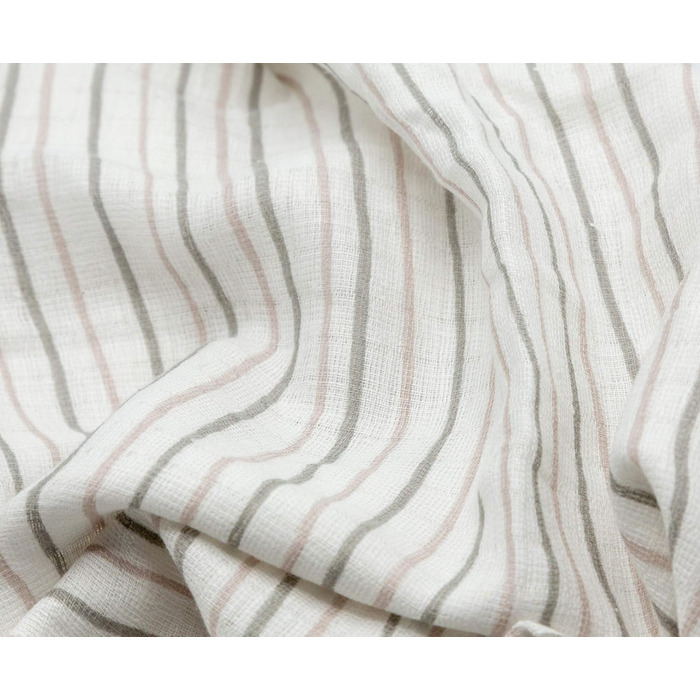 Муслінові серветки Clever Kids упаковка 5 лисичка світло-сіра та зірочки Oeko-TEX подвійне плетіння 70x80 серветки для відрижки (л