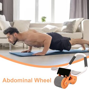 Ролик для черевного пресу знімне обладнання для тренування м&39язів живота, портативний ролик для тренування м&39язів живота з протиковзкими ручками, тренажер для зміцнення м&39язів кора для чоловіків та жінок, фітнес-вправи, тонізування м&39язів живота, 