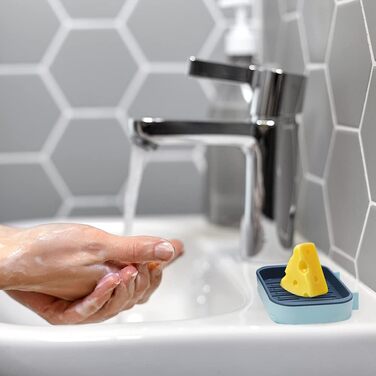 Мильниця з 4-х частин, мильниця з настінним кронштейном, для кухні та ванної кімнати, мильниця для мочалок з функцією зберігання в