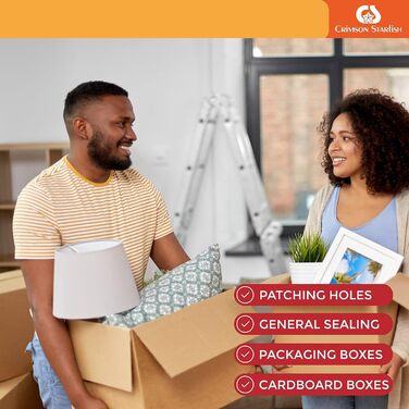 Чорна клейка стрічка 24 рулони клейкої стрічки 48 мм x 45 м Водонепроникна Універсальна стрічка для використання всередині та зовні приміщень Міцна упаковка з 24 шт.