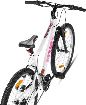 Жіночий гірський велосипед Hiland 26 дюймів, 18 швидкостей, жіночий гірський велосипед з V-подібними гальмами, міцний MTB для жінок, різні кольори, білий