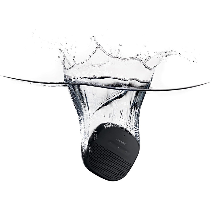 Колонка маленька портативна, водонепроникна колонка з мікрофоном, чорна Black Single