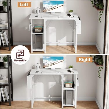 Комп'ютерний стіл Devoko зі зворотною полицею, 100-сантиметровий письмовий стіл з гачком для навушників, навчальний стіл в індустр