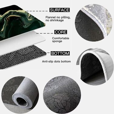 Сучасний мінімалістичний килим, чорно-золоті лінії, великий килим, для використання в приміщенні, нековзний, дитячий килим для кім