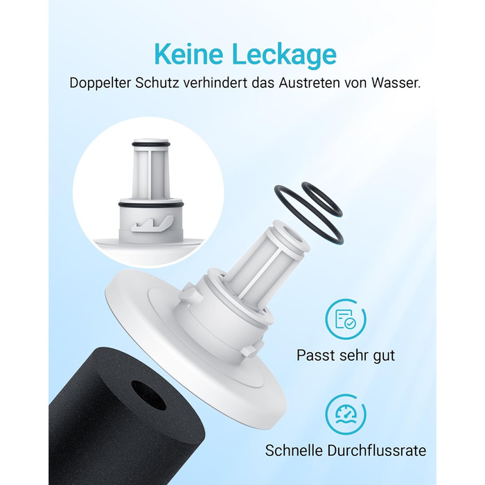 Фільтр для води AQUACREST для холодильників Samsung AquaPure Plus DA29-00003G, DA29-00003B, DA29-00003A, DA97-06317A, HAFCU1/XAA, HAFIN2/EXP APP100 WF289 (2 шт.)