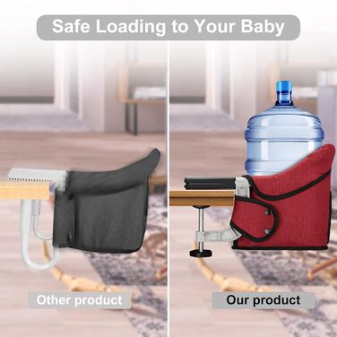 Гачок на стілець, стільчик для годування, складний, портативний, дитяче крісло, високе навантаження, кріплення до швидкого стільця