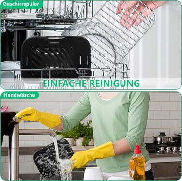 Силіконова форма для аксесуарів для фритюрниці- Аксесуари для фритюрниці Ninja Foodi AF400EU AF500EU Double Stack XL SL400EU 9.5 л, COSORI 8.5 л, аксесуари для двозонної фритюрниці, аксесуари для фритюрниці