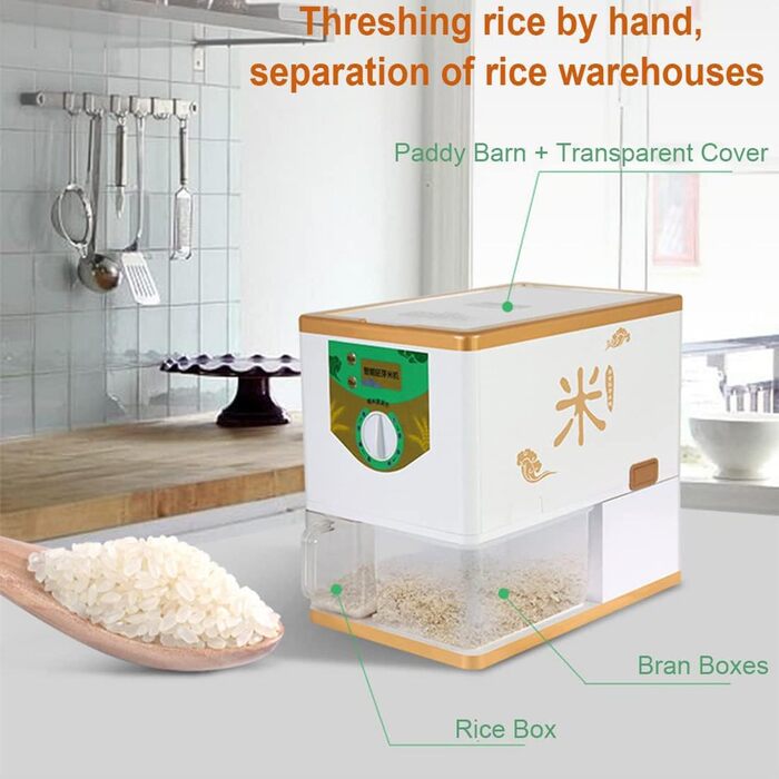Автоматична машина для лущення рису, побутова машина для подрібнення рису Машина для лущення рису Машина для лущення рису 220 В Машина для очищення рису для рисочистки