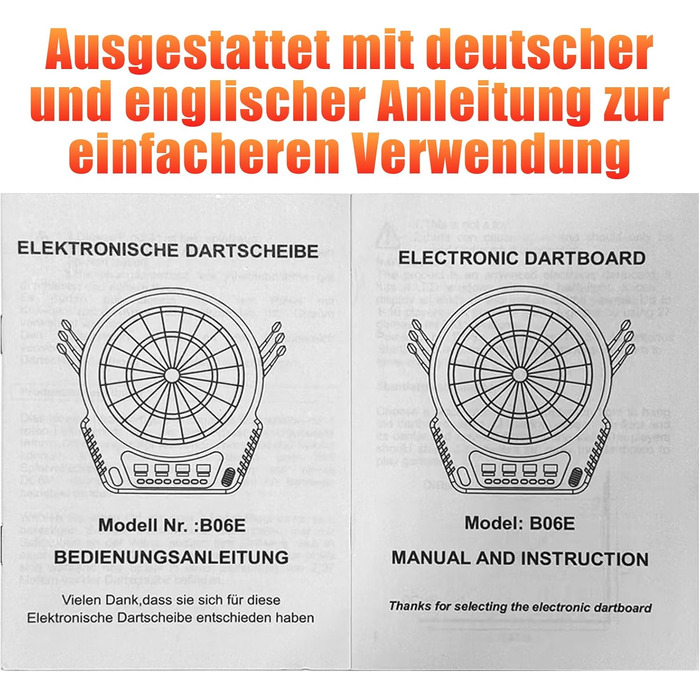 Електронна мішень для дартсу на 16 гравців, електронний дартс-машина з 4 РК-дисплеями, 6 дротиками та 24 головками для дротиків, 27 іграми з 243 ігровими опціями, професійна електронна гра в дартс, чорний колір