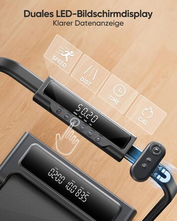 Домашня бігова доріжка з нахилом, біговий майданчик 4 в 1, складна бігова доріжка 12 км/год з нахилом, бігова доріжка 2,5 к.с. під стіл для дому та офісу, пульт дистанційного керування та додаток, кнопка вимкнення звуку