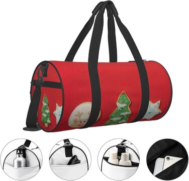 Велика дорожня сумка з написом З Різдвом, спортивна сумка для чоловіків та жінок, сумка для подорожей, спортивна сумка