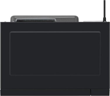 Мікрохвильова піч і гриль Panasonic NN-GT46KBSUG з поворотним столом, 31 літр, нержавіюча сталь, 1000 Вт, гриль 1100 Вт, 24 автоматичні програми, металева гриль, LCD дисплей, молодше меню, чорний