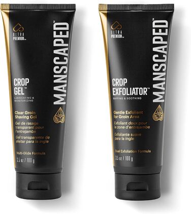 Пакет Ultra Smooth від MANSCAPED, набір для інтимного гоління для чоловіків, включає в себе інтимну бритву The Crop Shaver, змінні леза, гель для гоління Crop Gel і скраб Crop Exfoliator для інтимної зони