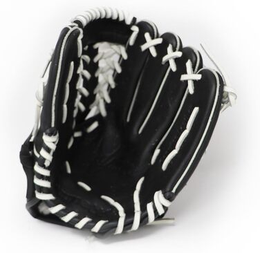 Бейсбольна рукавичка GL-115, натуральна шкіра, для змагань, для внутрішнього поля, 11,5 дюйма, чорна, для правої руки