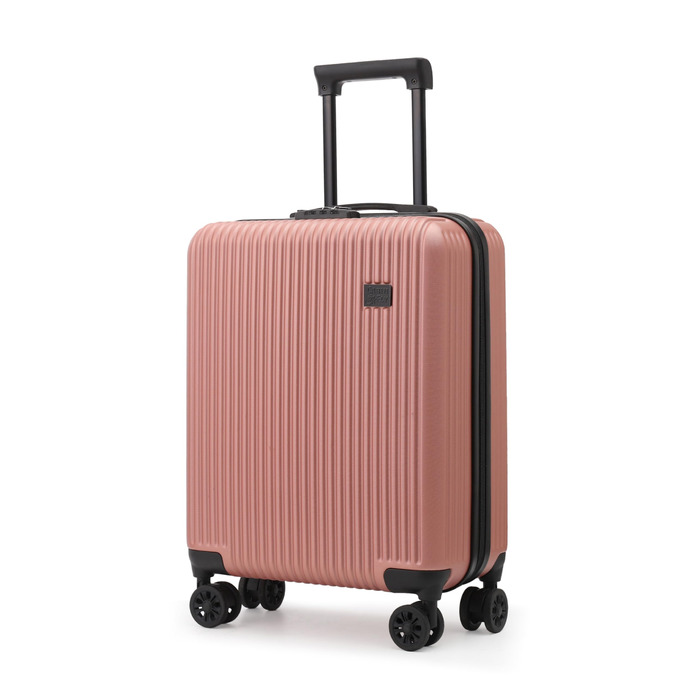 Валіза Cruiser 55 x 40 x 20 см, ручна поклажа Ryanair, дорожня валіза-візок Wizzair Lufthansa SAS British Airways, партія (рожеве золото, 55x40x20 см) 55 x 40 x 20 см, рожеве золото
